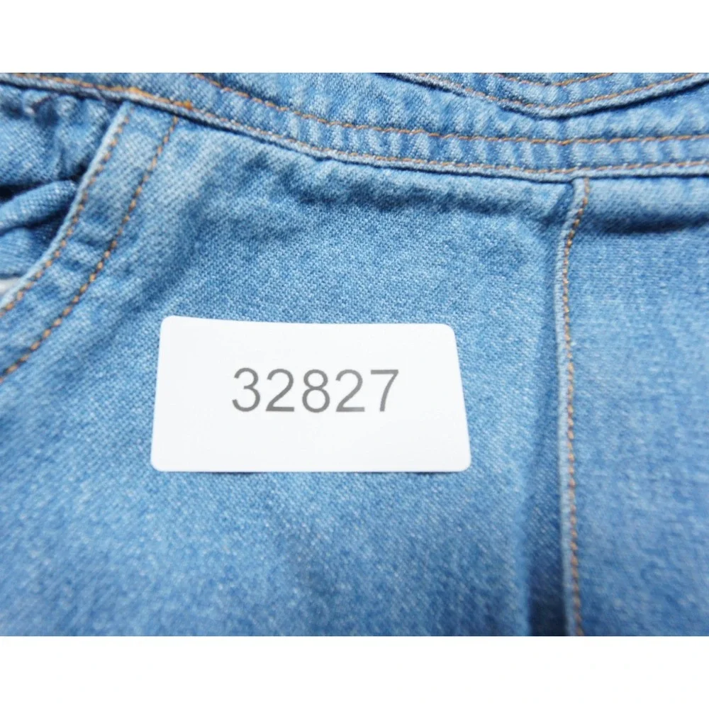 Vintage Bugle Boy Overalls 12 Months Blue Denim Jean Kids Toddler USA Flag